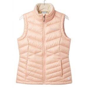 Columbia Heavenly Omni-Heat Puffer Vest Pink Peach Sleeveless Jacket Medium